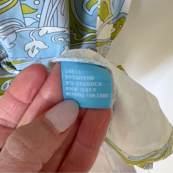 J McLaughlin Brynn Mini Dress in Blue and Green - Picture 7 of 8